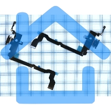 Шлейф разъема питания для iPhone XS Max черный