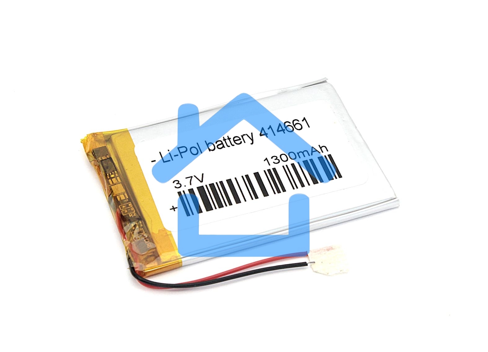 Аккумулятор Li-Pol (батарея) 4.1*46*61мм 2pin 3.7V/1300mAh