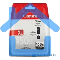 Картридж струйный Canon PGI-450XLPGb,K (6434B001) пигментный черный, 22мл (500 стр.), для PIXMA iP7240/MG6340/MG5440