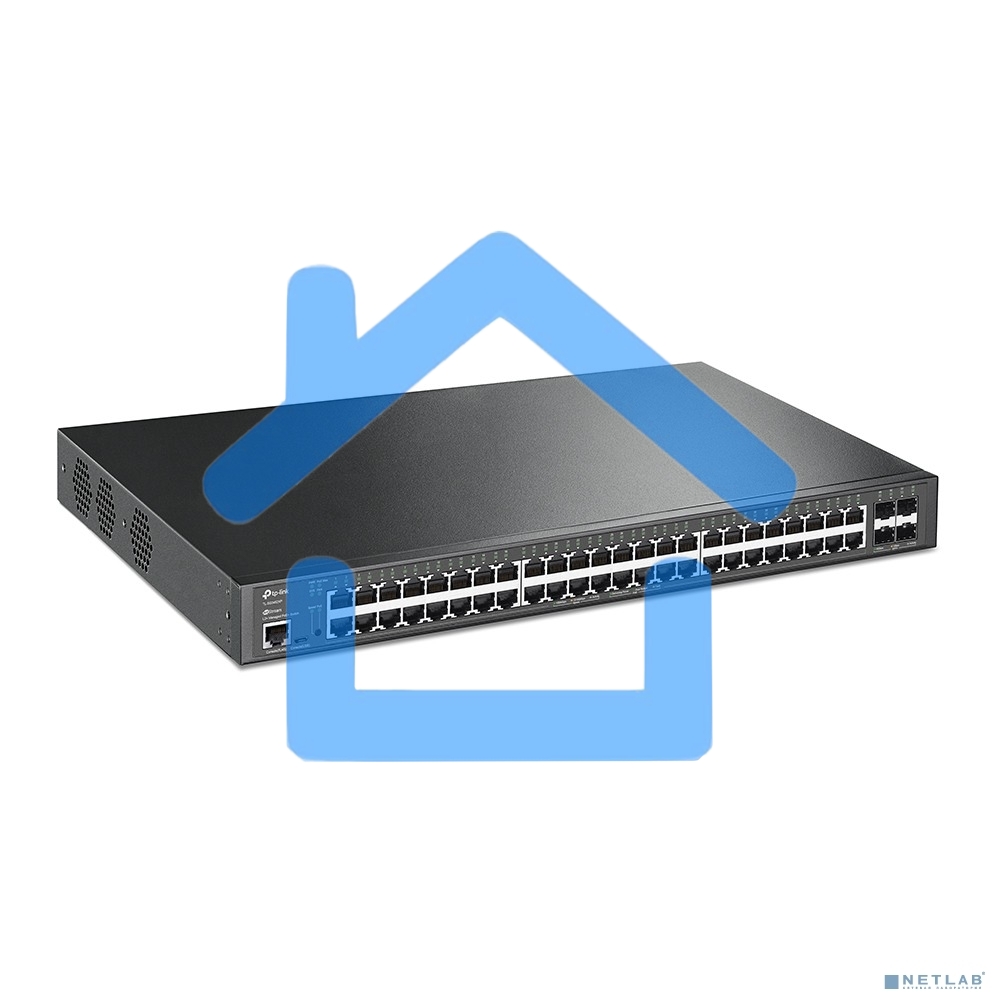 Коммутатор TP-Link TL-SG3452XP 48G 4SFP+ 48PoE+ 500W управляемый