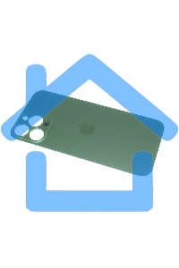 Задняя крышка (стекло) для Apple iPhone 13 Pro Max зеленая