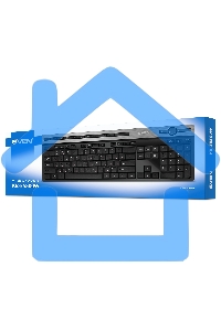 Клавиатура беспроводная SVEN KB-E5500W USB черный