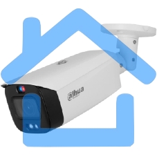 Уличная цилиндрическая IP-видеокамера TiOC DAHUA DH-IPC-HFW3449T1P-ZAS-PV-S5 с ИИ и активным сдерживанием 4Мп, 1/2.7” CMOS, моторизованный объектив 2.7~13,5мм (5x), видеоаналитика, ИК 50м, LED 40м