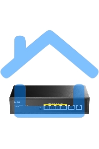 Коммутатор Cudy GS1006P (L2) 6x1Gbит/с 6PoE+ неуправляемый