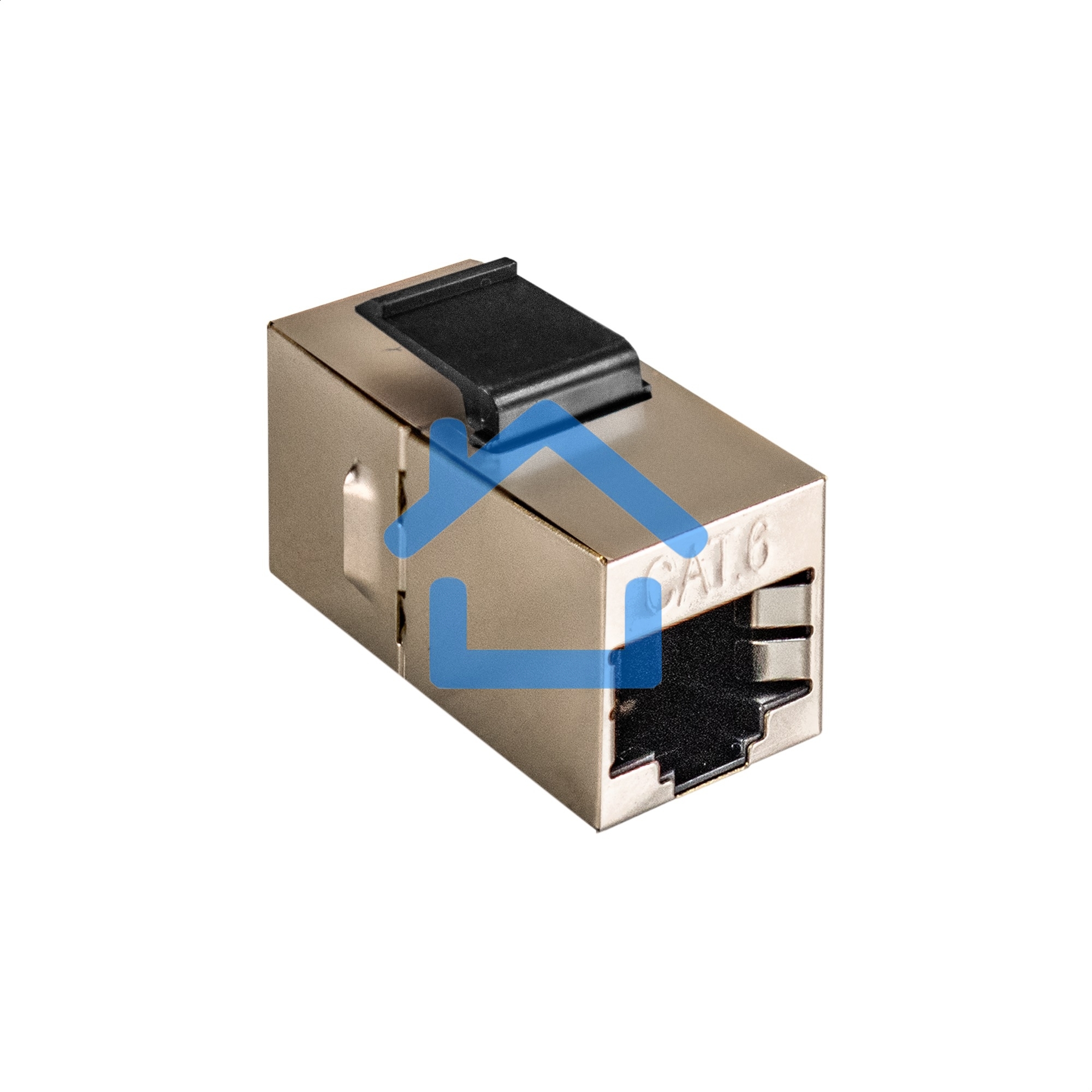 Модуль проходной ExeGate CP45-KJ-SH-C5e (RJ45-RJ45 формата Keystone Jack, Кат.5e, экранированный)