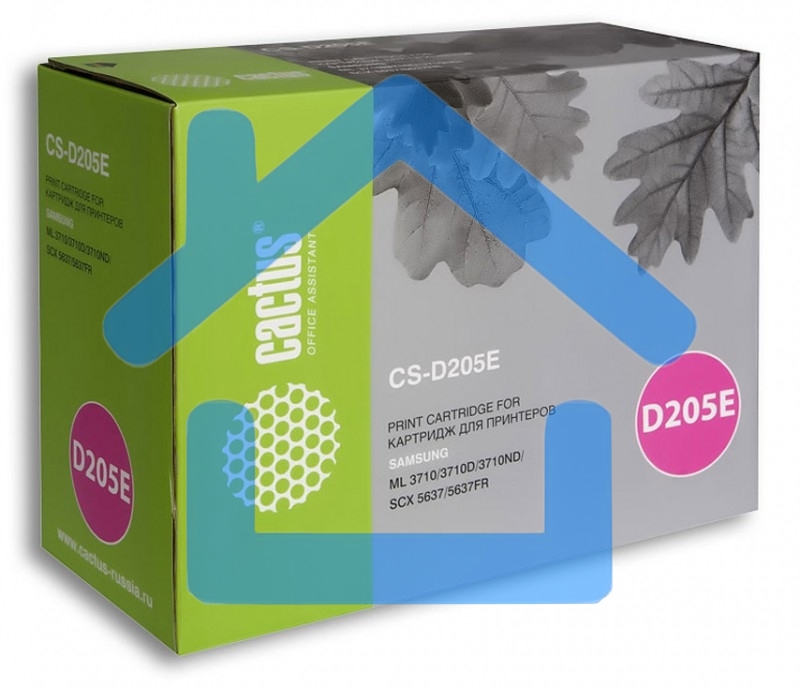 Картридж Cactus CS-D205E черный (10000 стр.) для Samsung ML-3710ND/ML-3712DW/SCX-5639FW/SCX-5637FR