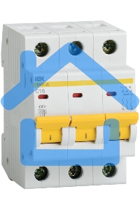 Выключатель автоматический модульный 3п D 6А 4.5кА ВА47-29 ИЭК MVA20-3-006-D