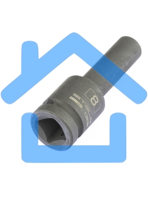 Головка ударная удлиненная шестигранная, 8 мм, 1/2