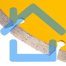 Диск алмазный отрезной Denzel ф230 х 22,2 мм, сегментный, сухое резание