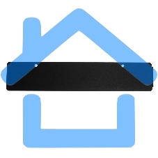 Держатель для бумажных полотенец, настенный, монтаж без сверления, черный Rexant