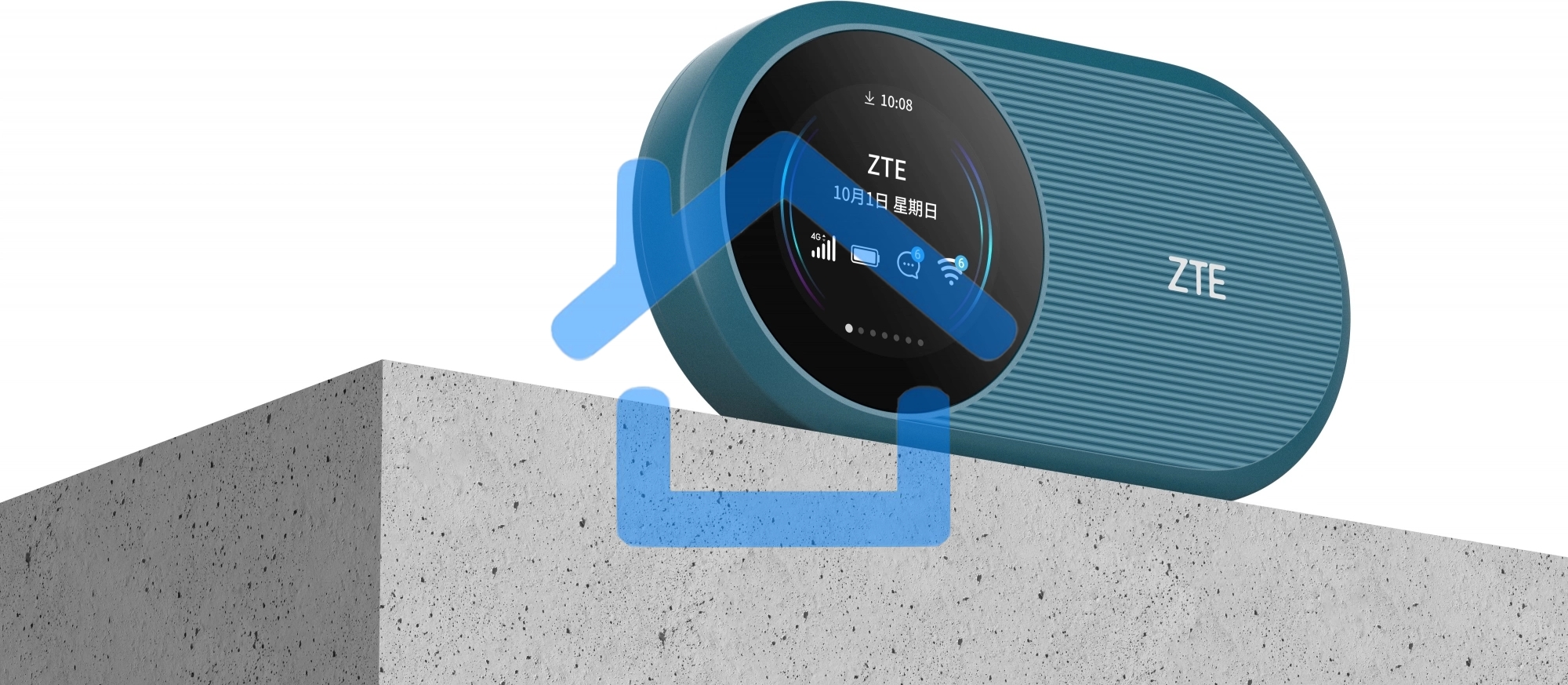 Модем 3G/4G ZTE U10s Pro USB Wi-Fi VPN Firewall +Router внешний розовый