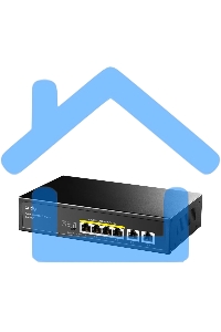 Коммутатор Cudy GS1006P (L2) 6x1Gbит/с 6PoE+ неуправляемый