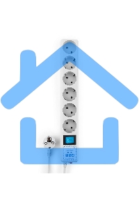 Фильтр-удлинитель PowerCube PRO (SPL(5+1)-16B-P-5М) 5.0 м, LC контур - подавление В/Ч помех, 16А/3,5кВт