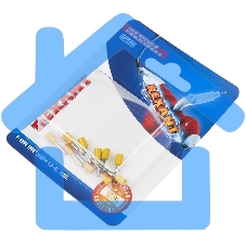 Наконечник штыревой втулочный Rexant изолированный, F-8 мм, 1 мм², НШВи 1.0-8 / Е 1,0-8 / E1008, желтый, в упак. 10 шт.