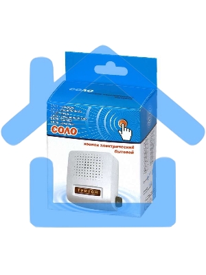 Звонок проводной Соло соловей 220В 80-90дБА бел. Тритон СЛ-05