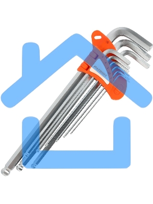 Набор ключей PATRIOT SKH-9EL, шестигранные с шаром, экстра длинные, 1,5-10мм, CRV, 9 шт