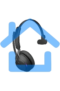 Гарнитура беспроводная Jabra Evolve2 65, Link380a MS Mono черный