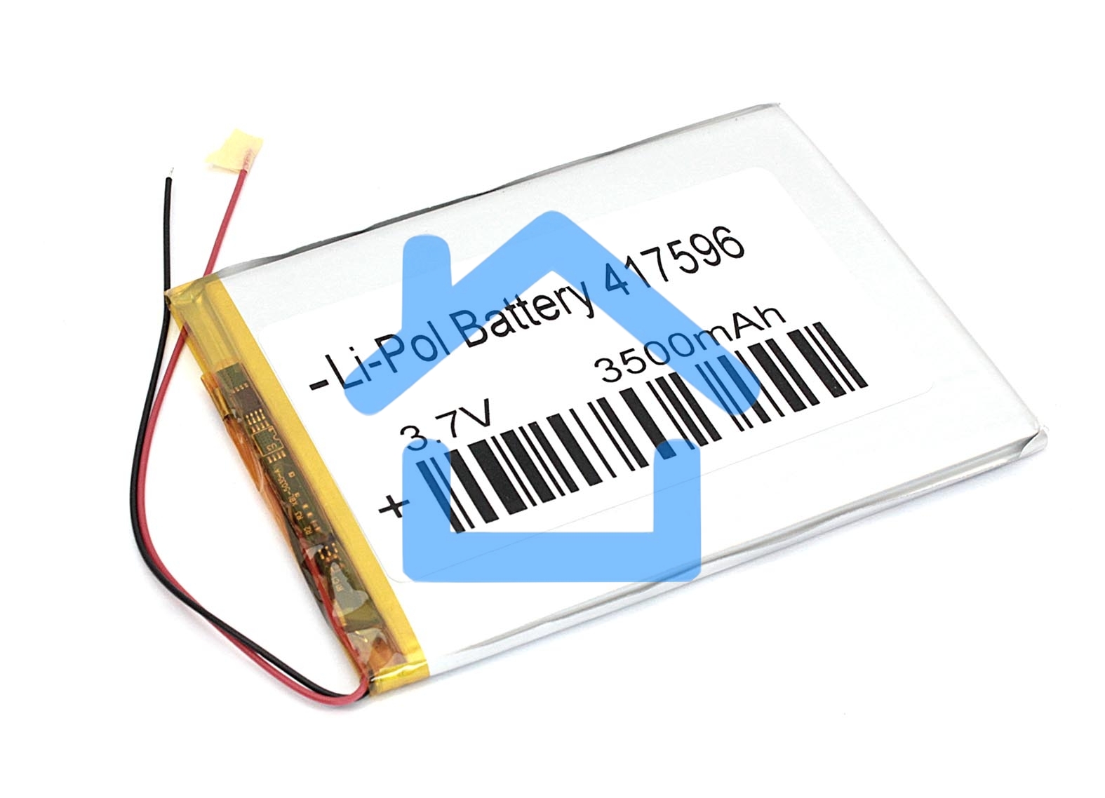 Аккумулятор Li-Pol (батарея) 4.1*75*96мм 2pin 3.7V/3500mAh