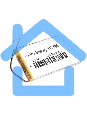 Аккумулятор Li-Pol (батарея) 4.1*75*96мм 2pin 3.7V/3500mAh