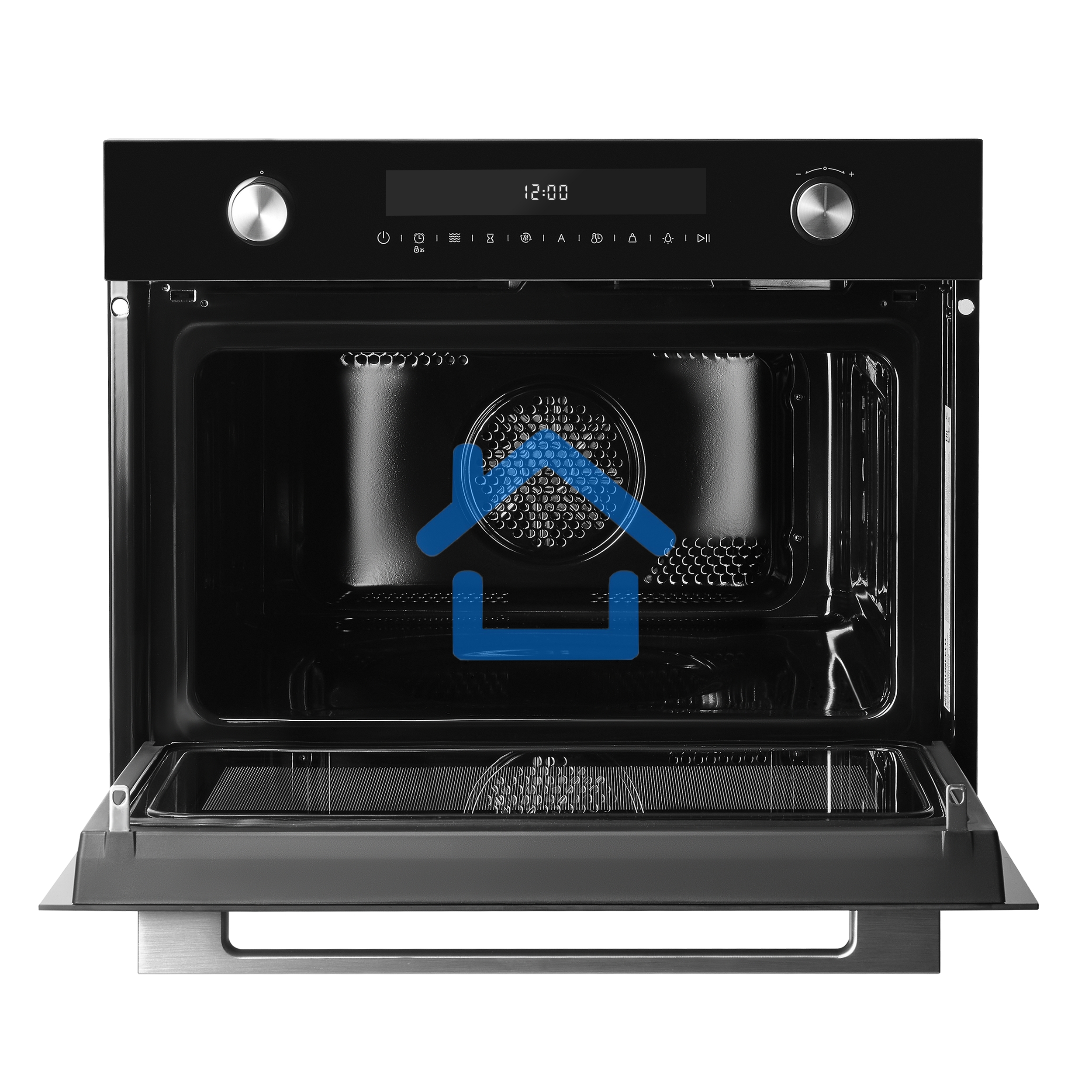 Компактный духовой шкаф с функцией СВЧ Maunfeld MCMO5015MFB