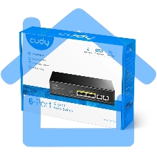 Коммутатор Cudy GS1006P (L2) 6x1Gbит/с 6PoE+ неуправляемый