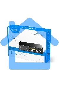 Коммутатор Cudy GS1006P (L2) 6x1Gbит/с 6PoE+ неуправляемый