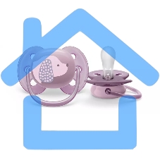 Пустышка Philips Avent ultra soft, собачка, 6-18 мес., 1 шт.