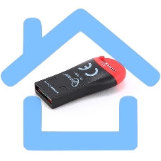 Картридер внешний USB 2.0 Gembird, для считывания MicroSD карт, блистер