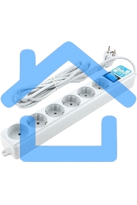 Фильтр-удлинитель PowerCube PRO (SPL(5+1)-16B-P-5М) 5.0 м, LC контур - подавление В/Ч помех, 16А/3,5кВт