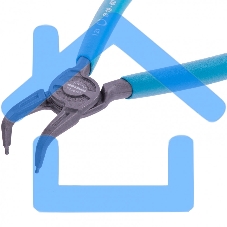 Съемник, 165 мм, для внутренних стопорных колец (19-60 мм), изогнутые губки (сжим)Gross