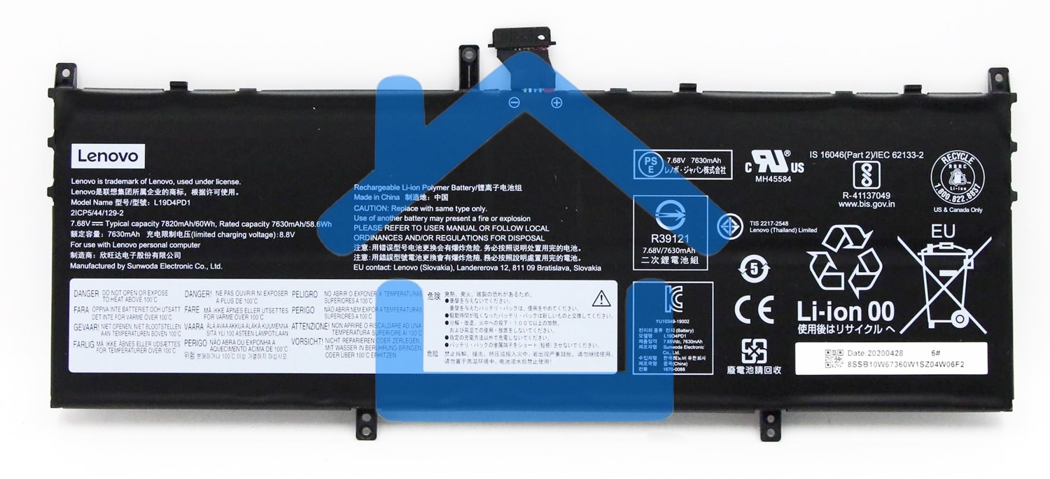 Аккумуляторная батарея для ноутбука Lenovo Yoga C640-13IML
