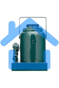 Домкрат гидравлический Сибртех бутылочный, 50т, 245-385мм