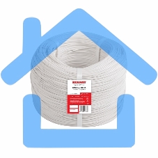 Провод ПГВА Rexant 1х0.50 мм², Cu, белый, бухта 500 м