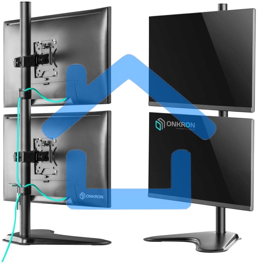 Кронштейн ONKRON D208FS для двух мониторов 13