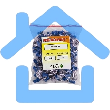 Клемма плоская изолированная гнездо 7.4 мм + штекер - 6.3 мм 1.5-2.5 мм² (РПи-О 2.5-(6.3)/РПИо 2.5-7.5) Rexant