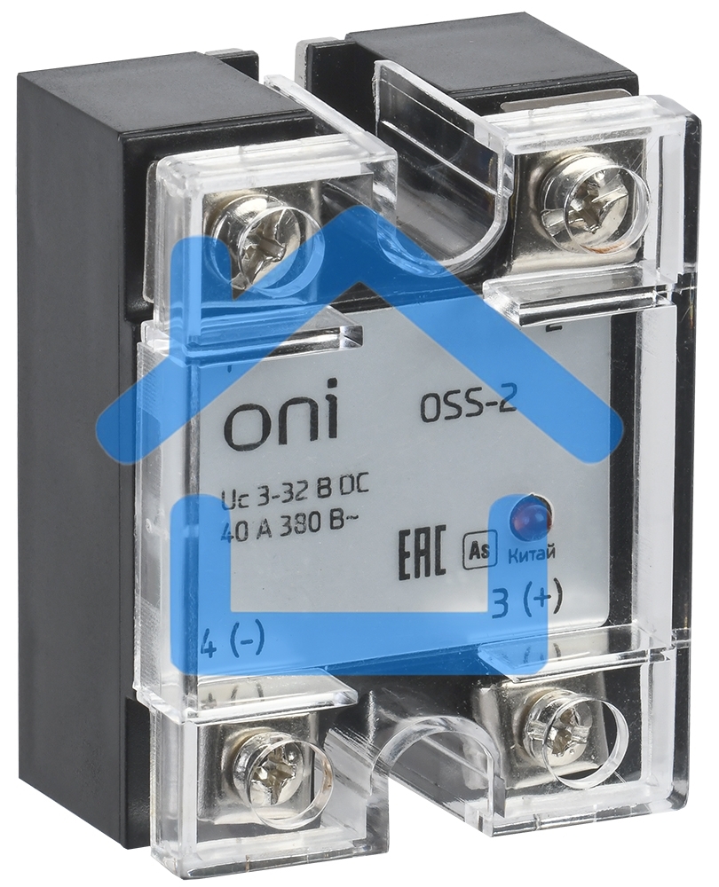 Реле твердотельное OSS-2 40А 380В AC 3-32В DC ONI OSS-2-3-40-B