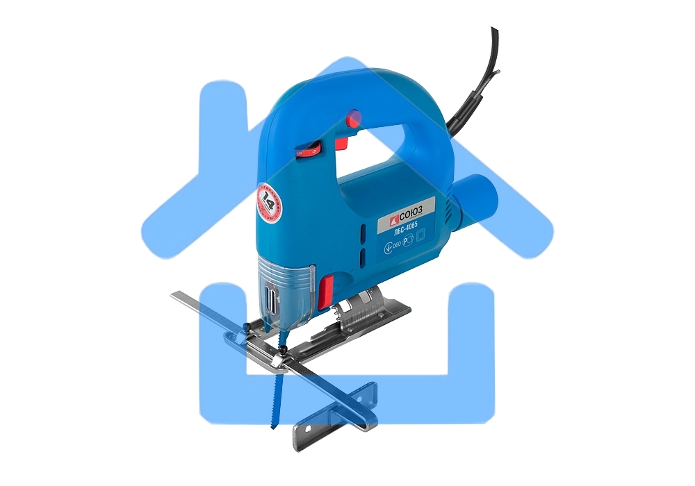 Лобзик электрический СОЮЗ ЛБС-4065, 650Вт, 70/8мм (дер/мет) 3с, рег. част, подключ. к пылесосу ЛБС-4065