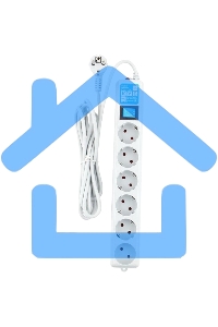 Фильтр-удлинитель PowerCube PRO (SPL(5+1)-16B-P-5М) 5.0 м, LC контур - подавление В/Ч помех, 16А/3,5кВт