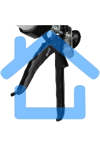 Пистолет для герметика SPARTA 886475 400мл ''закрытый'' алюминиевый корпус круглый шток 8 мм