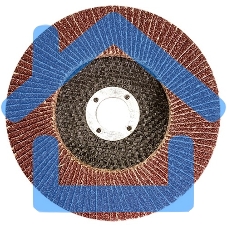 Круг лепестковый торцевой КЛТ-1, зернистость Р40(40Н), 115 х 22,2 мм, (БАЗ) Россия