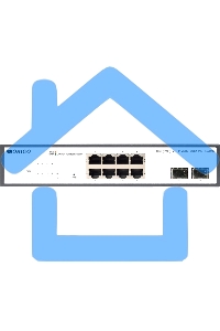 Неуправляемый PoE-коммутатор ORIGO Unmanaged Switch 8x1000Base-T PoE, 2x1000Base-X SFP, PoE Budget 120W, 19