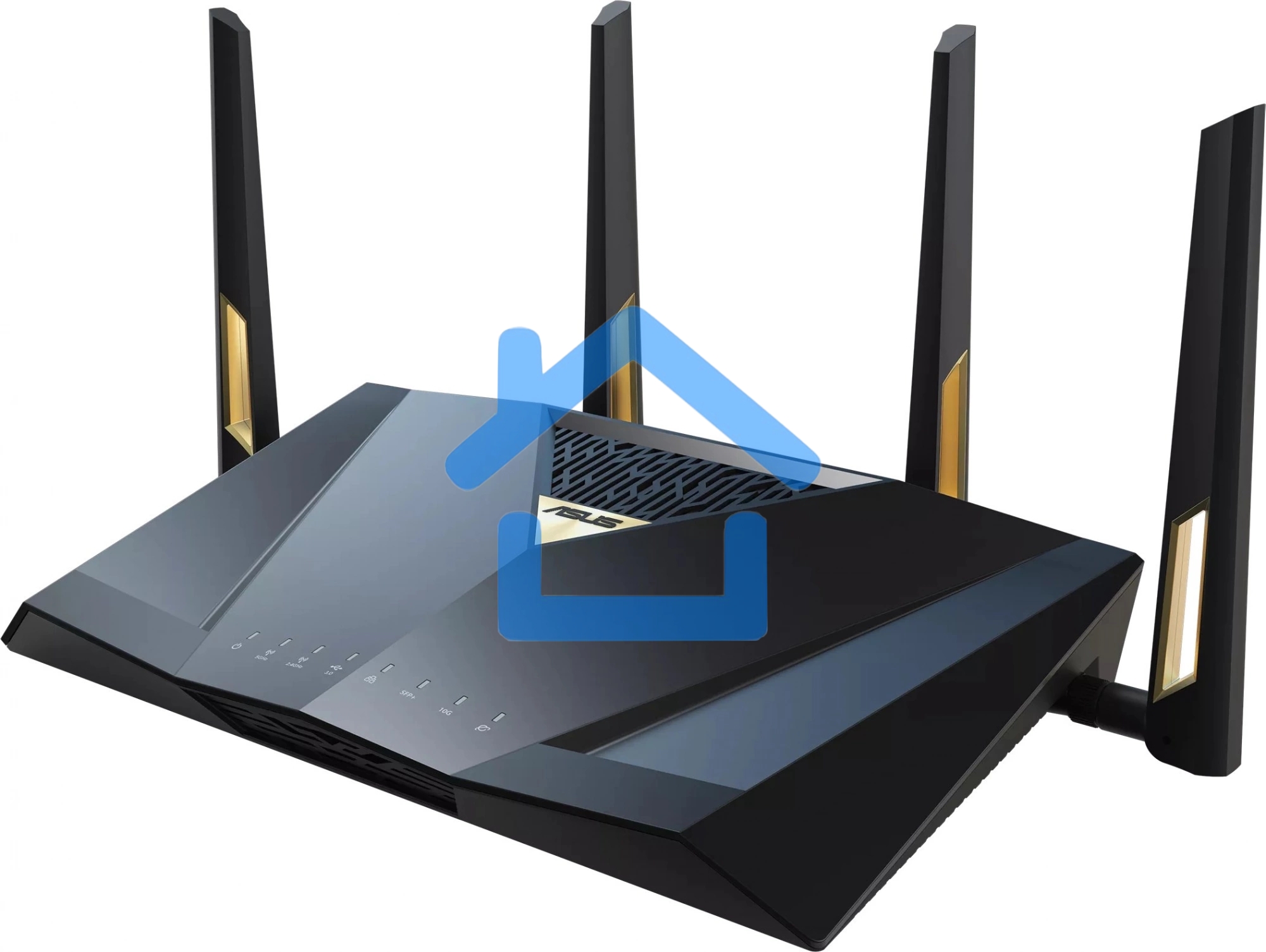 Маршрутизатор ASUS RT-BE88U, черный/желтый, 90IG08V0-MO3N0V