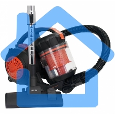 Пылесос Mystery MVC-1124 черный/оранжевый, 300/2000 Вт, уборка сухая, пылесборник контейнер 5 л