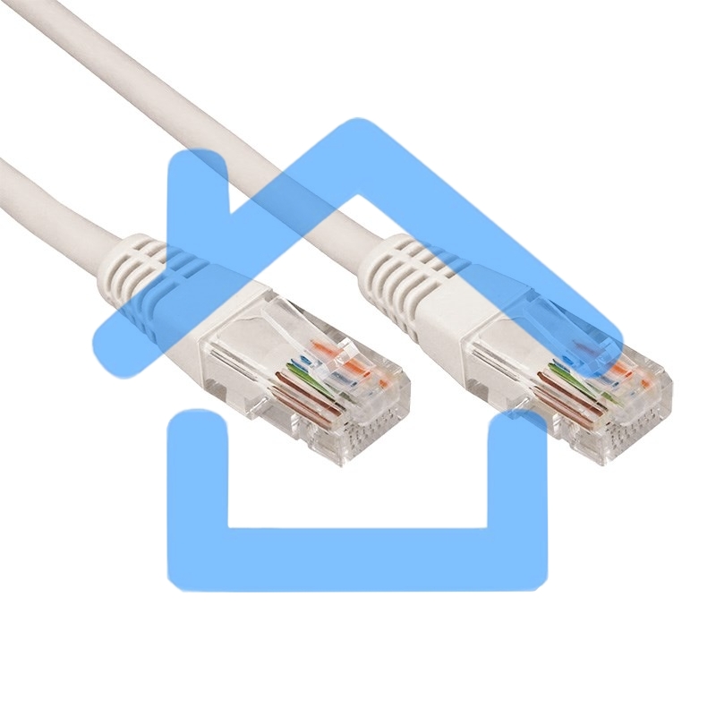 Пaтч-корд U/UTP Rexant, кат.5e, RJ45-RJ45, неэкранированный, PVC серый, 1м