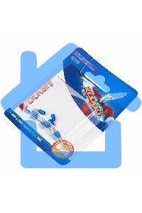 Наконечник штыревой втулочный Rexant изолированный, F-8 мм, 0.75 мм², НШВи 0.75-8 / E7508, синий, в упак. 10 шт.