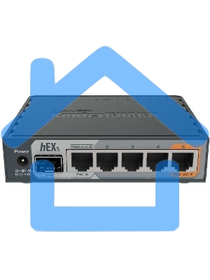 PoE-маршрутизатор MikroTikRB760iGS2 ядра (880 МГц), 5х 1G RJ45, SFP, USB, MicroSD, раздача PoE (HEX S)