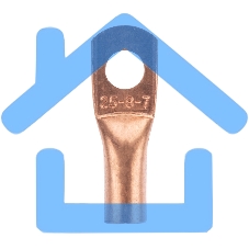 Наконечник медный ТМ 25-8-7 (25мм² - Ø8мм) (в упак. 100 шт.) Rexant