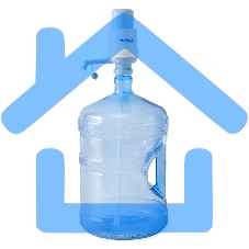 Помпа для 19л бутыли Hotfrost A6 механический голубой/серый Помпа для 19л бутыли Hotfrost A6 механический голубой/серый