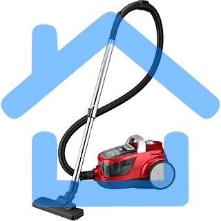 Пылесос Delta LUX DL-0836 СУПЕР-ЦИКЛОН красный: 2600Вт, регулир. мощности, мощн. всасыв. 450 Вт (1)