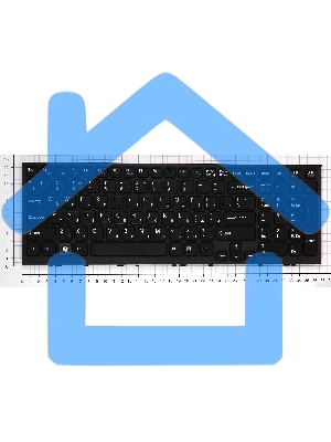 Клавиатура для ноутбука Sony Vaio VPCEL VPC-EL черная с черной рамкой